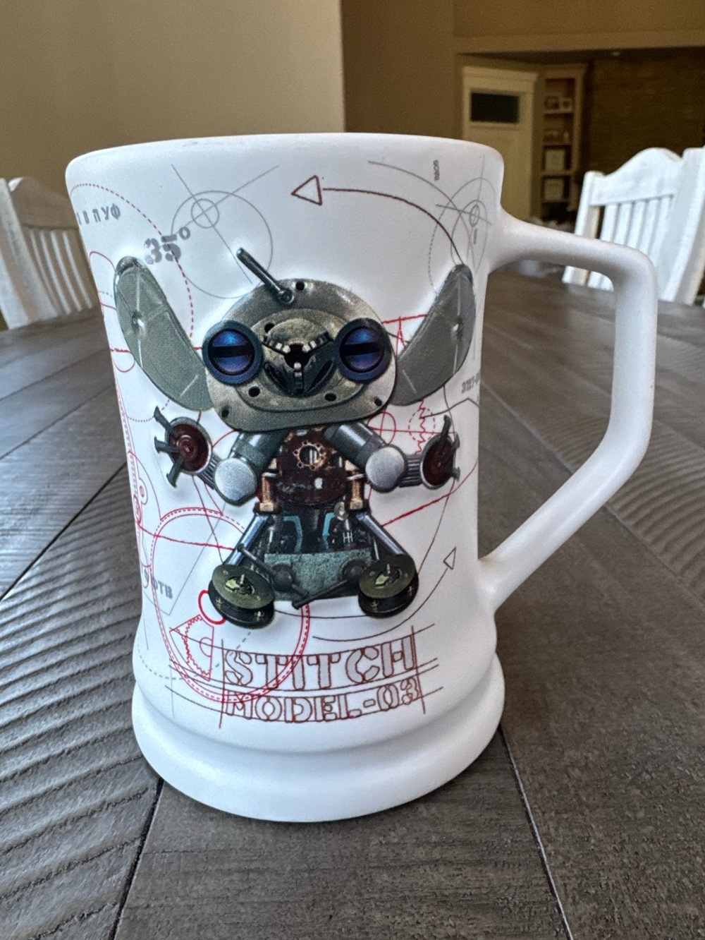Disney Parks Stitch Model 03 Big Steampunk Tall 3D Coffee Mug - Picture 2 of 12